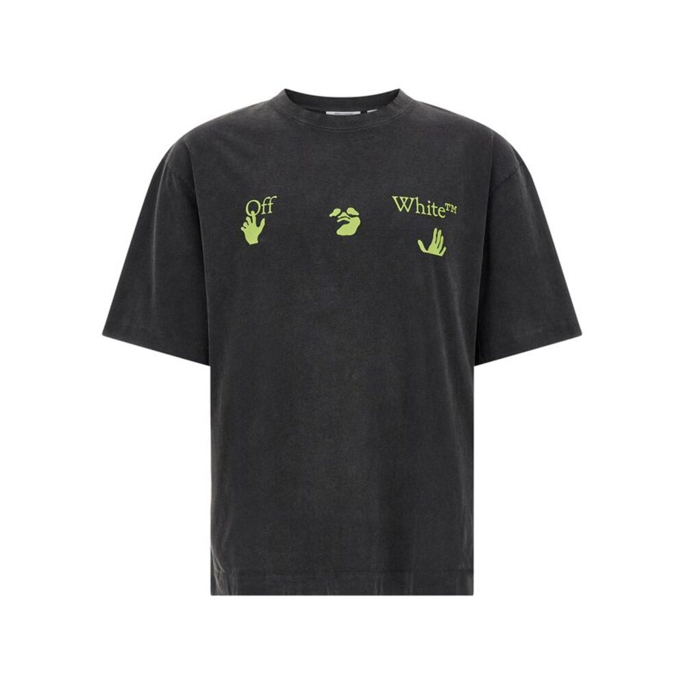 Off-White Black Cotton Men's T-Shirt